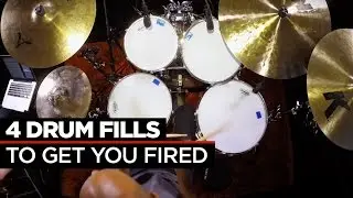 4 Crazy Fast Drum Fills | Buddy Rich & Dennis Chambers