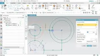 NX 2019 | Sketch Komutları - Offset Curve