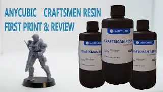 Anycubic Craftsmen Grey Resin First Print & Mini Review ft-Sonic Mini 8k Resin Printer