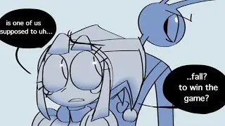 Jax lets Pomni fall | Pomni x Jax  | The Amazing Digital Circus Comic Dub