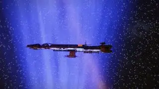 Elite: Dangerous - Fleet Carrier very close to a Neutron Star!