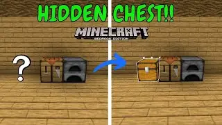 Minecraft Bedrock Secret Chest | Bedrock Redstone Tutorial