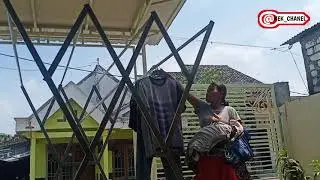 rak jemuran lipat minimalis simpel dan mudah