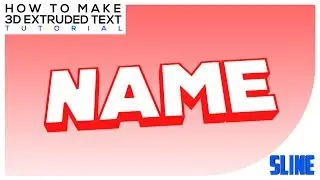 How to make 3D extruded text in 2D style in After Effects | Tutorial