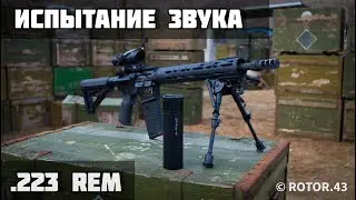 Замер децибелов ДТК закрытого типа .223 Rem