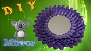 DIY TUTORIALS: How to create a mirror with plastic spoons