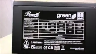 Rosewill Green 630W PSU