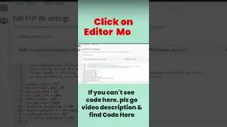 How to Increase Maximum Upload File Size in cPanel - Multi PHP INI Editor Using Editor Mode 