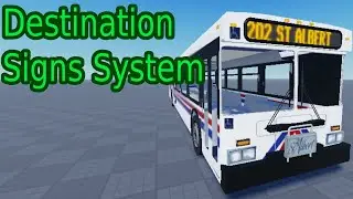 Destination Signs System Roblox Studio Bus Tutorial #4