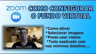 COMO FUNCIONA O PLANO DE FUNDO VIRTUAL NO ZOOM