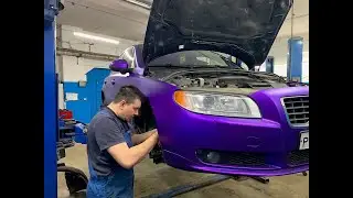 Замена комплекта грм и подшипника кондицира Volvo s80.