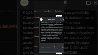 Nero Bot ile sohbet ederek işlem açtık! #btc #kripto #crypto #ai