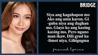 Bridge Cabigas - Dia Masa Lalumu, Aku Masa Depanmu | Bisaya Version Lyrics (Framed)