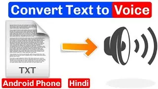 Text to voice🔊 Hindi_ How to convert text to voice android phone_ text to speech_ text to audio