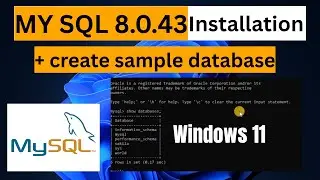 How to install MySQL 8.0.43 Server and Workbench latest version on Windows 11