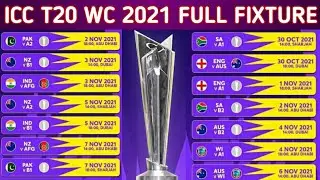 ICC T20 WC 2021 Fixture Announced | Full Schedule Of ICC T20 WC 2021 | AMA NETWORK