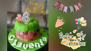 First Time Experience using Fondant for decorating Birthday Cake