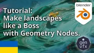 HOW TO: Make landscapes like a Boss in Blender 3.1Geometry Nodes!