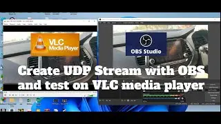Create UDP Stream with OBS and test on VLC media player