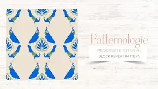 How to Create a Block Repeat Pattern Using Procreate on iPad – Easy Tutorial!