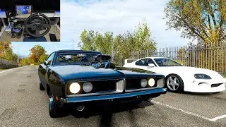 One Last Ride Fast and Furious Paul and Dom Forza (Thrustmaster steering wheel gameplay)