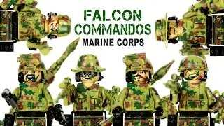 Falcon Commandos Marine Corps Unofficial LEGO Minifigures Building Blocks