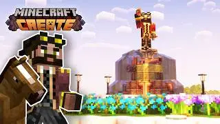 I Started my THEME PARK in Minecraft Create Mod!