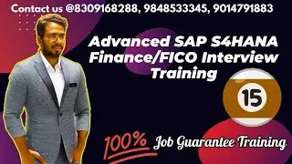 Advanced SAP S4HANA Finance Interview Training -15: SAP FICO Interview Preparation