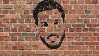 PhotoShop Tutorial - Face on the wall