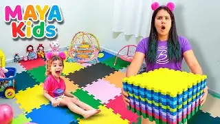 Olha o Presente da Mamãe! Um Chão Todo Colorido pra Maya!🌈😱