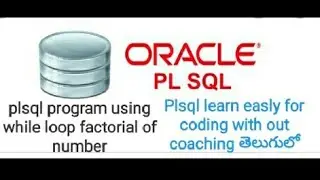 (pro-8)  To write  plsql program by using while loop condition to find out factorial of number