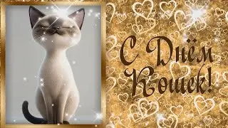 С Днем кошек! Красивое поздравление с Днем кошек
