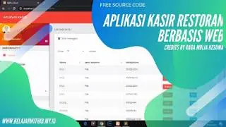 Aplikasi kasir restoran berbasis web - Free Source Code