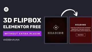 Create a 3D Flip Box in Elementor FREE – No Extra Plugins Needed!