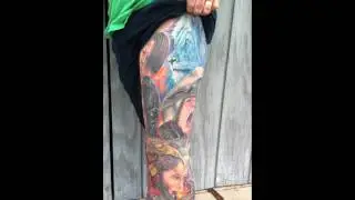 Chronicles and Terminator Tattoo By Mike DeVries...Healed