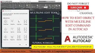 #Mline edit#How to edit multiline in AutoCAD#How to use Mline edit in AutoCAD English #AutoCAD 2019