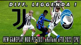 PES 2021 eHolland eFTB 2022 (CPK) JUVENTUS vs ATALANTA - Serie A 2021/2022 - 14° Giornata LEGGENDA