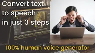 Amazing voice-over software : A best tool to convert any text to speech (100% human voice generator)
