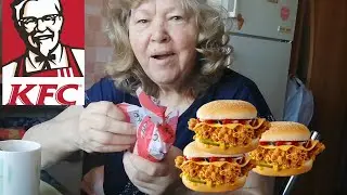 MY GRANDMA TRYING THE KFC MENU