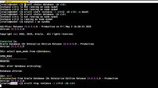 Enable Archive log Mode || In RAC database | Oracle Database