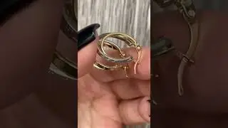Роскошные золотые серьги