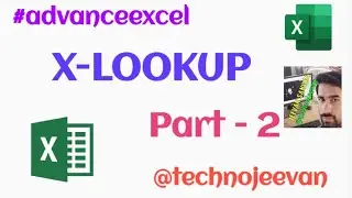 How To Use Xlookup Part-2 in Hindi || xlookup In excel || #xlookup  in hindi ||@technojeevan