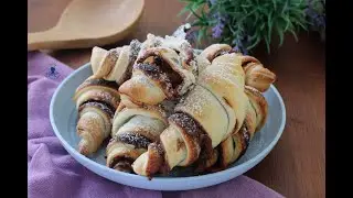CROISSANT DI SFOGLIA ALLA NUTELLA IN FRIGGITRICE AD ARIA