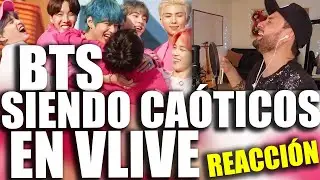 🤣 BTS SIENDO CAOTICOS EN VLIVE 🔥 REACCION EN ESPAÑOL 🎬 Momentos divertidos