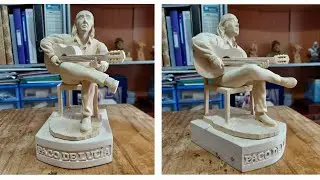 PACO DE LUCÍA, como TALLAR en MADERA.#woodcarving #tallaenmadera #art #sculpture