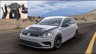 Volkswagen Golf R | Forza Horizon 5 | Steering Wheel Gameplay