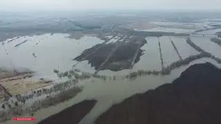Паводок в Коломне. 2 апреля 2023 р.Москва подъём уровня воды на 5м 77 см.