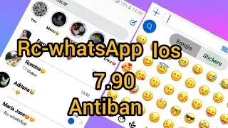 Rc-WhatsApp 7.90 antiban👌 tema ( ios ) - negro y blaco😱👌