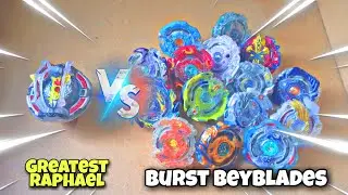 greatest raphael vs all burst beyblades fight in real life