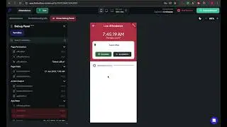 Flutterflow Attendance app | clockin-out, distance validation, leave request